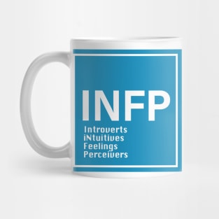 MBTI, INFP 16 Personalities , blue Mug